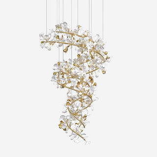 Eloria Lustre Cascade Florale Spirale Élégante-Luire