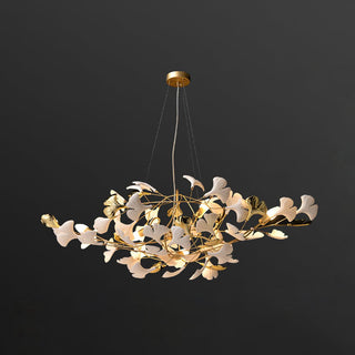 Veveno Lustre Gingko S Pétales Céramiques Laiton