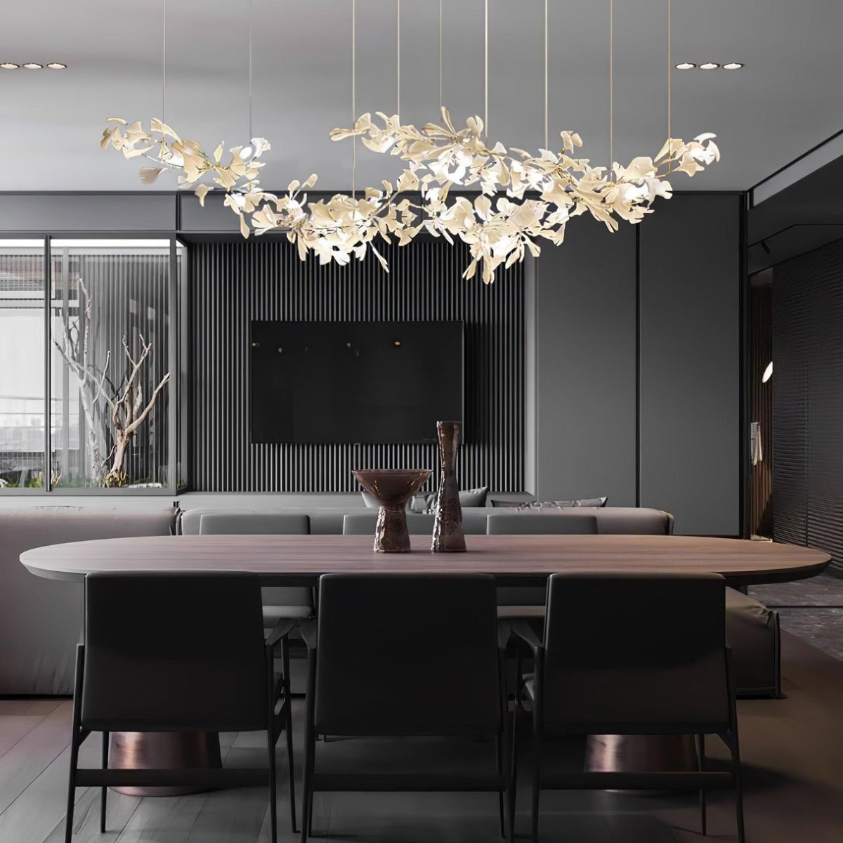 Olvella Lustre en Céramique Ginkgo