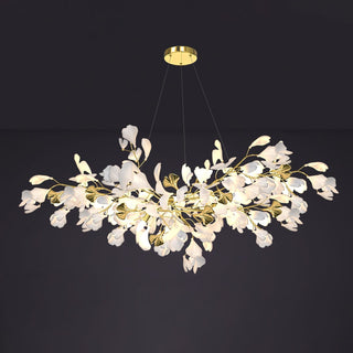 Olivia Lustre Céramique Gingko Luxe Escalier d'Hôtel