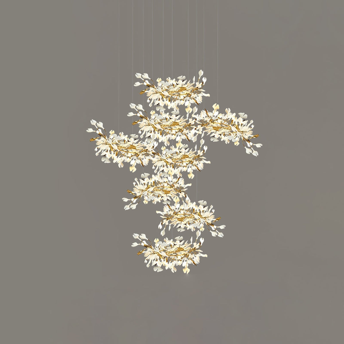 Quiniel Céramique Gingko Feuille Lustre