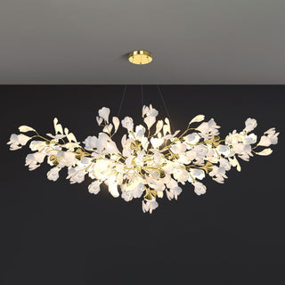 Olivia Lustre Céramique Gingko Luxe Escalier d'Hôtel