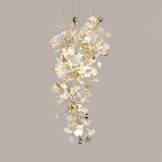 Olivia Lustre Céramique Gingko Luxe Escalier d'Hôtel