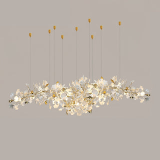 Olivia Lustre Céramique Gingko Luxe Escalier d'Hôtel