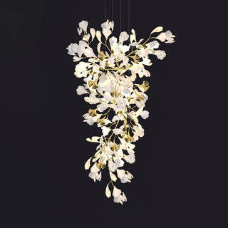 Olivia Lustre Céramique Gingko Luxe Escalier d'Hôtel