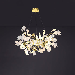 Olivia Lustre Céramique Gingko Luxe Escalier d'Hôtel