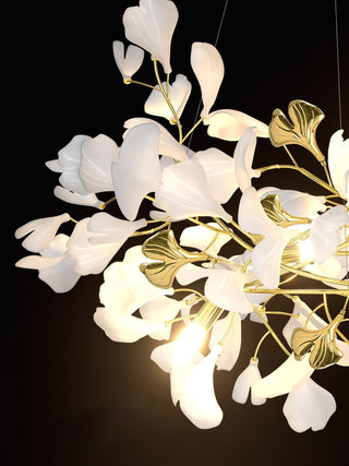 Olivia Lustre Céramique Gingko Luxe Escalier d'Hôtel