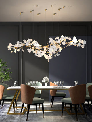 Olivia Lustre Céramique Gingko Luxe Escalier d'Hôtel