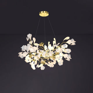 Olivia Lustre Céramique Gingko Luxe Escalier d'Hôtel
