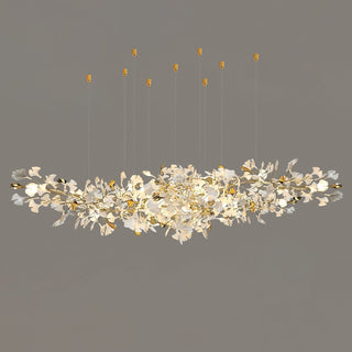 Olivia Lustre Céramique Gingko Luxe Escalier d'Hôtel