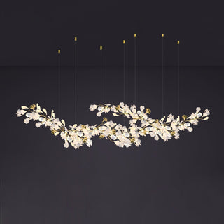 Olivia Lustre Céramique Gingko Luxe Escalier d'Hôtel