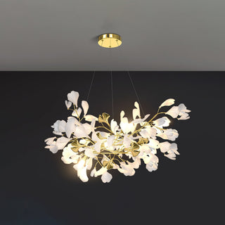 Olivia Lustre Céramique Gingko Luxe Escalier d'Hôtel