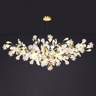 Olivia Lustre Céramique Gingko Luxe Escalier d'Hôtel