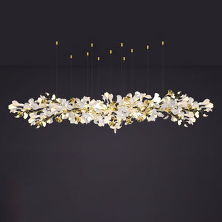 Olivia Lustre Céramique Gingko Luxe Escalier d'Hôtel