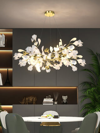 Olivia Lustre Céramique Gingko Luxe Escalier d'Hôtel
