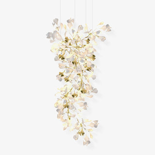 Olivia Lustre Céramique Gingko Luxe Escalier d'Hôtel