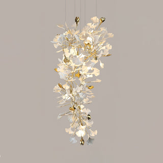 Olivia Lustre Céramique Gingko Luxe Escalier d'Hôtel