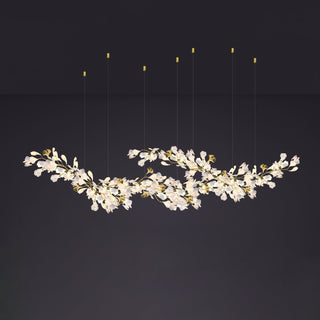 Olivia Lustre Céramique Gingko Luxe Escalier d'Hôtel