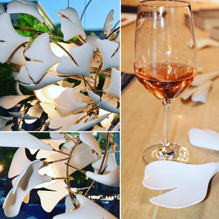 Olivia Céramique Gingko Feuille Lustre