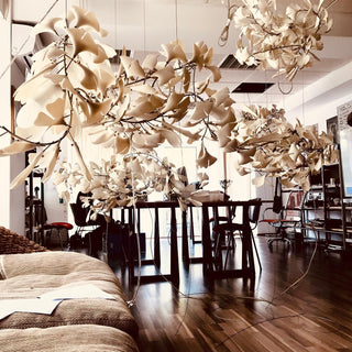 Olivia Céramique Gingko Feuille Lustre