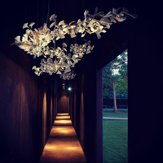 Olivia Céramique Gingko Feuille Lustre