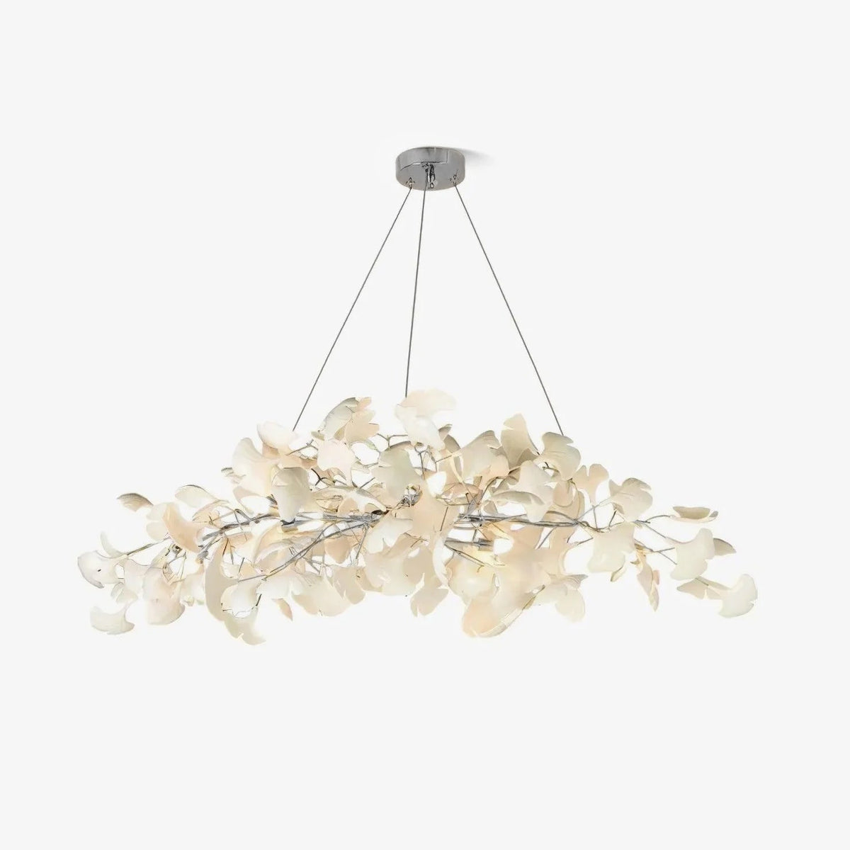 Arux Lustre Ginkgo Art Déco Courbé Vers le Bas