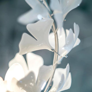 Sorvyn Suspension en Céramique Et Laiton Floral Ginkgo