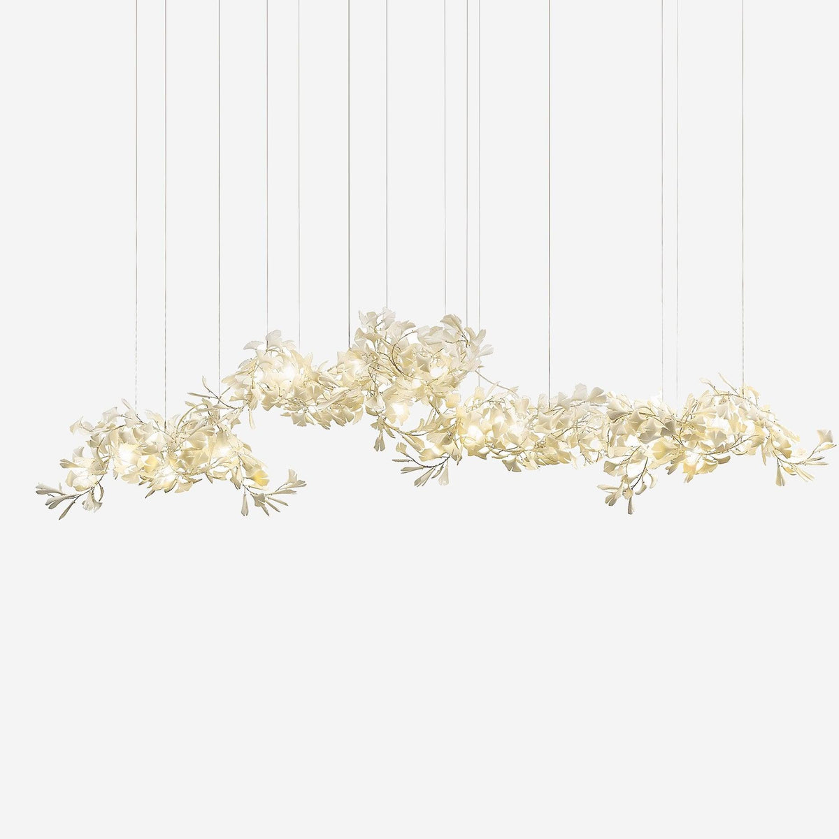 Elysia Floral Canopy Chandelier-Neutral Decor
