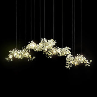 Ririxel Suspension en Céramique Gingko Pétales Or