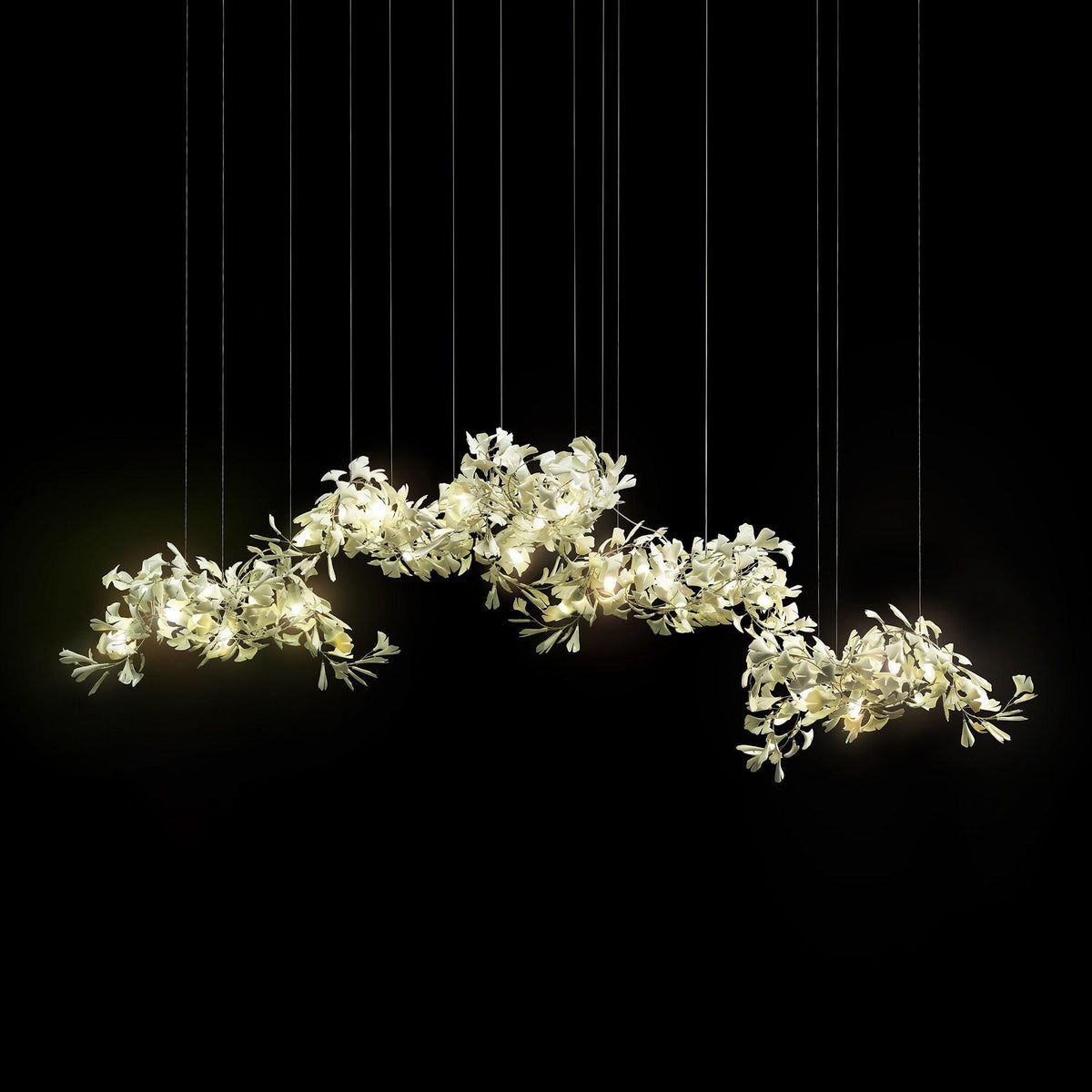 Elysia Floral Canopy Chandelier-Neutral Decor