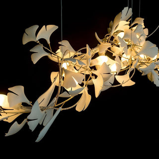 Ririxel Suspension en Céramique Gingko Pétales Or