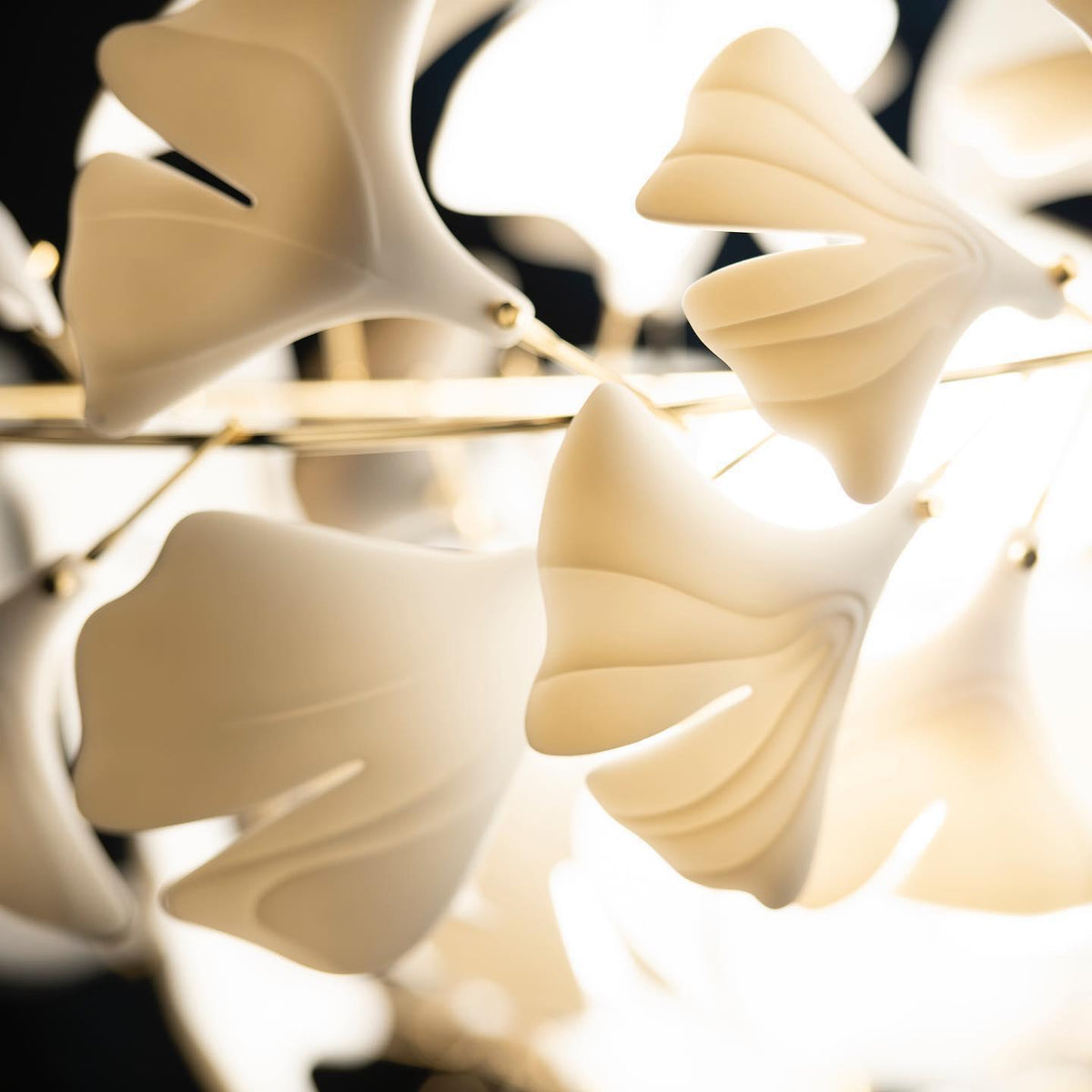 Elysia Floral Canopy Chandelier-Neutral Decor