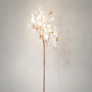 Ella Lampadaire en Céramique avec Feuilles de Ginkgo