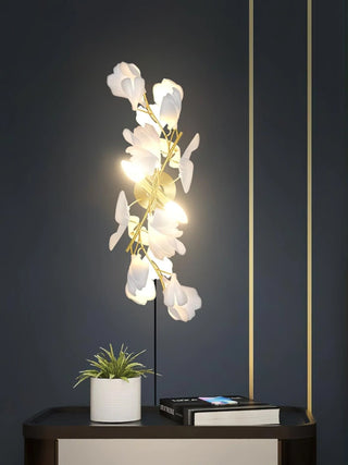 Lustra Applique Murale Fleurs de Ginkgo en Laiton
