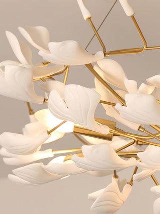 Ivmarel Lustre en céramique à longues branches de gingko
