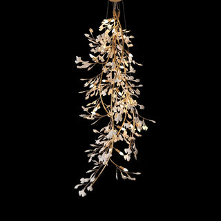 Ivmarel Lustre en céramique à longues branches de gingko