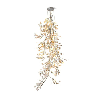 Ivmarel Lustre en céramique à longues branches de gingko