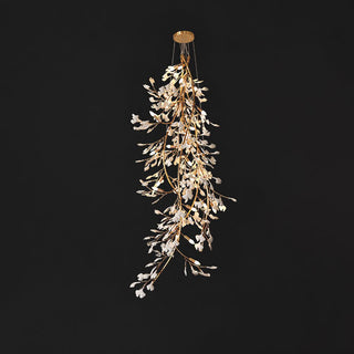 Ivmarel Lustre en céramique à longues branches de gingko