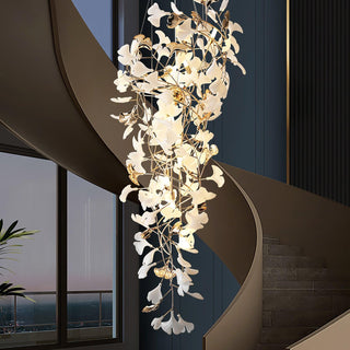 Olivia Céramique Gingko Cascadant Lustre