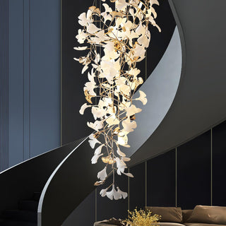 Olivia Céramique Gingko Cascadant Lustre