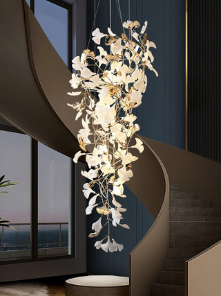 Olivia Céramique Gingko Cascadant Lustre