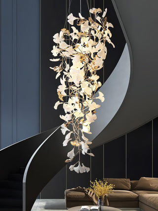Olivia Céramique Gingko Cascadant Lustre