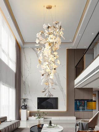 Olivia Céramique Gingko Cascadant Lustre