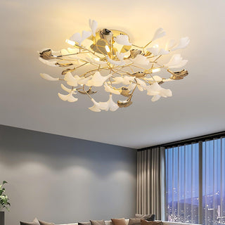 Artheel Plafonnier rotatif en céramique Gingko de style nordique haut de gamme