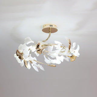 Artheel Plafonnier rotatif en céramique Gingko de style nordique haut de gamme