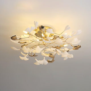 Artheel Plafonnier rotatif en céramique Gingko de style nordique haut de gamme