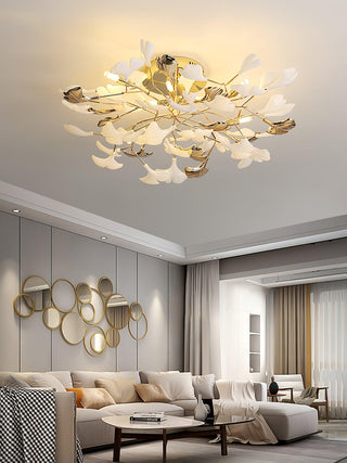 Artheel Plafonnier rotatif en céramique Gingko de style nordique haut de gamme