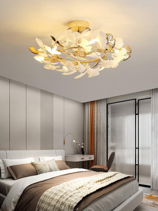 Artheel Plafonnier rotatif en céramique Gingko de style nordique haut de gamme