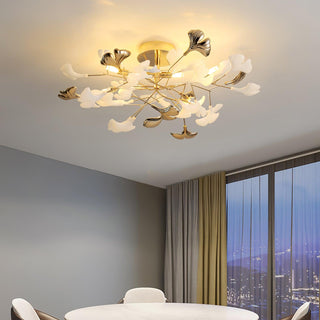Artheel Plafonnier rotatif en céramique Gingko de style nordique haut de gamme