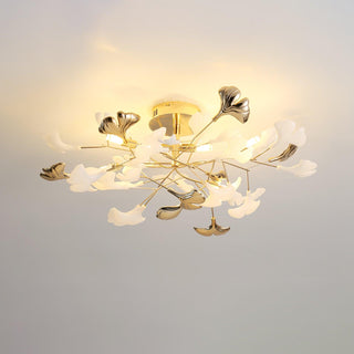 Artheel Plafonnier rotatif en céramique Gingko de style nordique haut de gamme